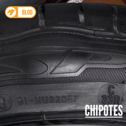 ¿Qué son los chipotes en las llantas?
