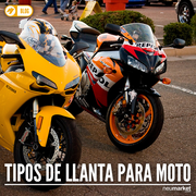 Tips básicos para conductores: Tipos de llanta para moto