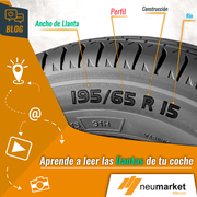 ¿Sabes cómo leer las llantas de tu coche?