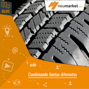 ¿Se pueden montar llantas con diferentes características?